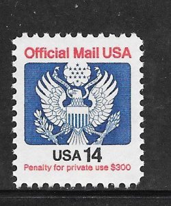 #O129A MNH Official Single