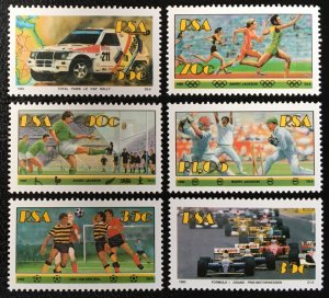 South Africa RSA 1992 MNH Stamps Scott 834-839 Sport Olympic Games Rugby Cricket