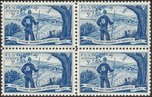 1024 Mint,OG,NH... Block of 4... SCV $1.00