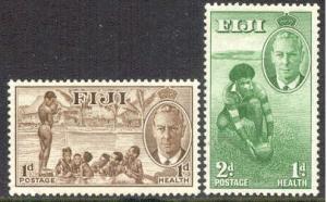 Fiji # B1-2  Health Semi-postals: Sports (2) Unused  VLH