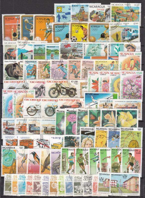 Nicaragua - 650+ different stamp collection