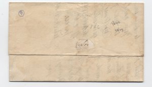 1826 Providence RI stampless steamboat letter to South Bridgewater MA [h.4563]