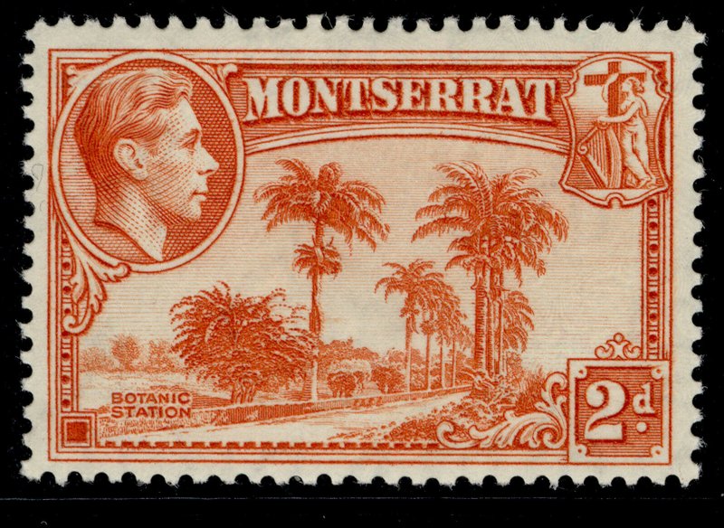 MONTSERRAT GVI SG104, 2d orange, M MINT. Cat £25.