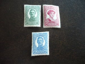 Stamps - Austria - Scott# MB1-MB3 - Mint Never Hinged Set of 3 Stamps