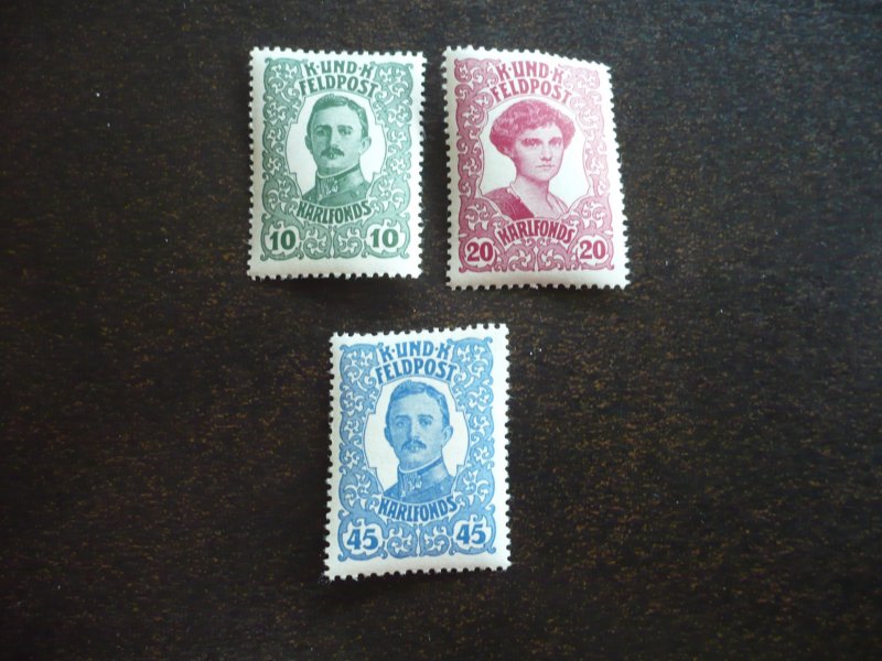 Stamps - Austria - Scott# MB1-MB3 - Mint Never Hinged Set of 3 Stamps
