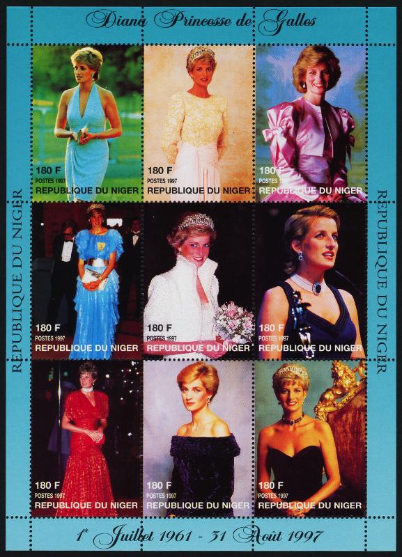 Niger 944-5 MNH Princess Diana