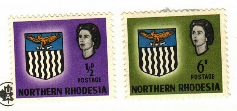 Northern Rhodesia #75 MH, #80 MDG