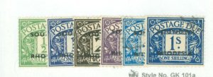 Southern Rhodesia #J1-6 Used Single (Complete Set)