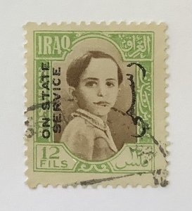 Iraq  1942 Scott o122 used - 12f,  King Faisal II