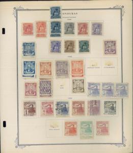 1865-1956 Honduras Mint & Used Postage Stamp Collection Album Pages Value $390