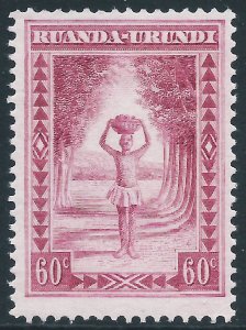 Ruanda Urundi, Sc #43, 60c MH