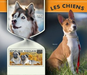 Togo - 2019 Dogs on Stamps - Stamp Souvenir Sheet - TG190114b