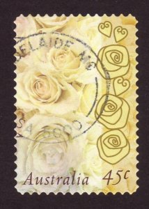 Australia 1998 Sc#1648, SG#1756 45c Champagne Roses, Flora USED-Fine-NH.