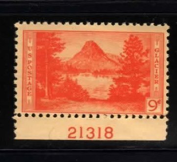 748 MNH plate number single B21318