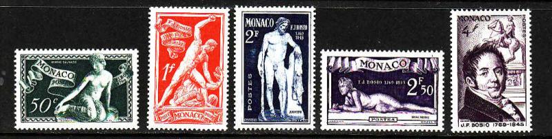 Monaco-Scott#209-13-unused NH set-J.F.Bosio-