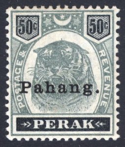 Malaya Pahang 1898 50c Green&Black Tiger SG 22 Scott 18 LMM/MLH Cat £275($368)