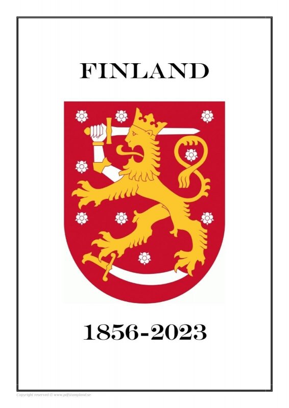 Finland Suomi 1856-2023 PDF (DIGITAL)  STAMP ALBUM PAGES