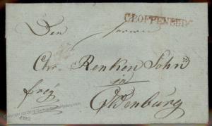 Germany States 1822 Oldenburg CLOPPENBURG Stampless Vorphila Cover 91859