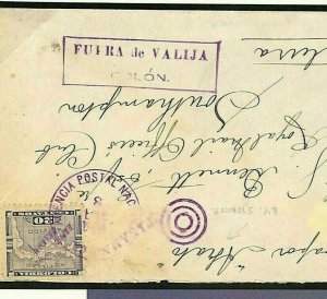 Colombia Panama *FUERA DE VALIJA*Colon Maritime RMSP SS Atrato Cover 1894 MS1053