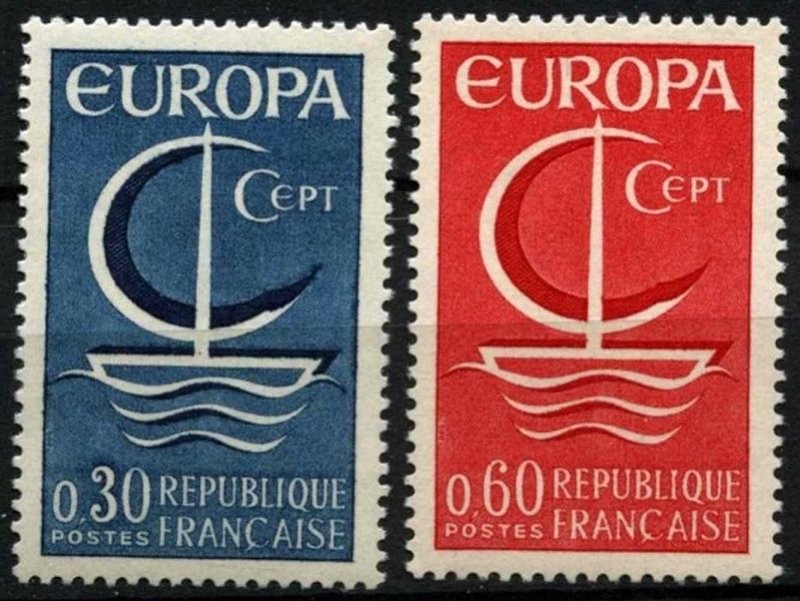 1966 France 1556-57 Europa Cept