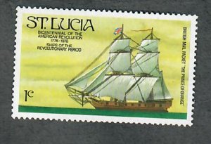 St. Lucia #380 Mint Hinged single