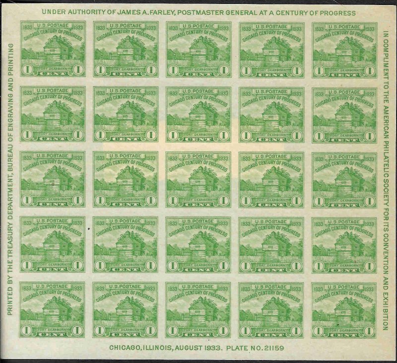 730 Mint,NGAI,NH... Souvenir Sheet... SCV $20.00