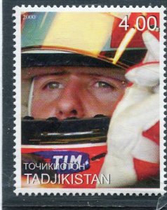 Tajikistan 2000 FORMULA 1 SCHUMACHER 1 value Perforated Mint (NH)