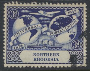 Northern Rhodesia  SG 51 UPU  1949  SC# 51 Used  see detail and scan