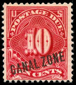 momen: Canal Zone Stamps #J3 Mint OG VF