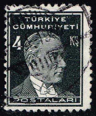 Turkey #744 Kemal Ataturk; Used (0.25)