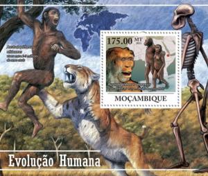 MOZAMBIQUE 2011 SHEET HUMAN EVOLUTION PREHISTORIC MEN