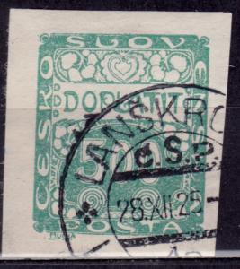 Czechoslovakia 1919, Postage Due, 500h, imperf. used