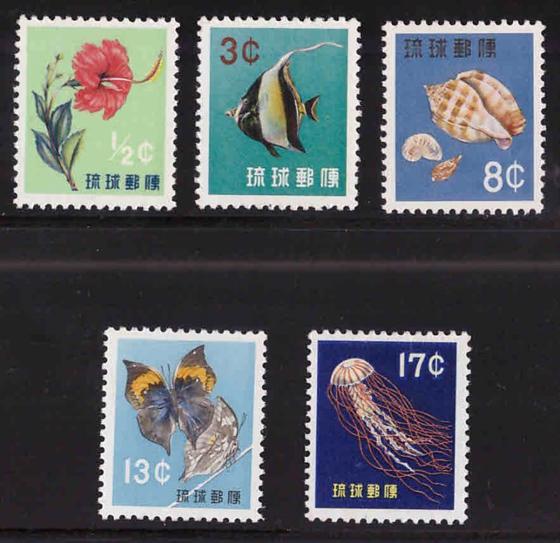 RYUKYU Scott 58-62 MNH** stamp set 1959