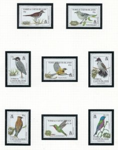 Turks and Caicos 1045-52 MNH 1993 Birds (ak5498)