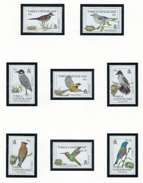 Turks and Caicos 1045-52 MNH 1993 Birds (ak5498)