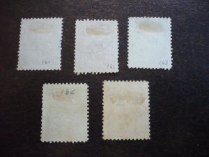 Stamps - Cuba - Scott# 247-252 - Used Set of 5 Stamps