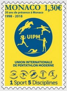 H01 Monaco 2018 Union of Modern Pentathlon MNH Postfrisch