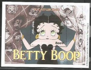 MONGOLIA - 1998 - Betty Boop - Perf Souv Sheet - Mint Never Hinged