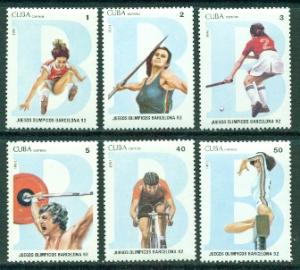 Cuba #3294-3299  Mint  VF NH  Scott $3.80  Olympics