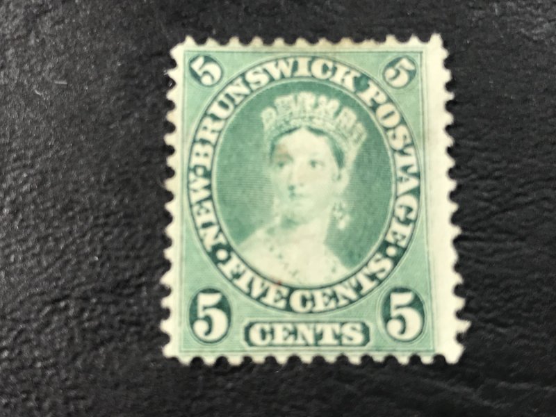 NEW BRUNSWICK # 8a-UNUSED(MINT/NO GUM)----BLUE/GREEN----1860-63(LOTB)