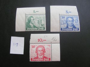 BERLIN 1949 MNH SC 9N61-61 CORNER MARGINS XF $240+ (117) BEAUTIFUL