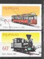 Philippines Nice set of 6 stamps - Trains and street cars