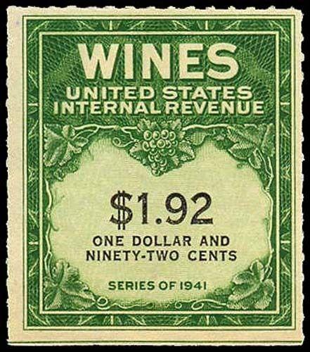 U.S. REV. WINES RE152  Mint (ID # 36128)