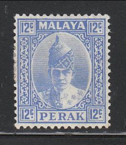 Malaya Perak 1938 Sc 91 Sultan Iskandar 12c MH