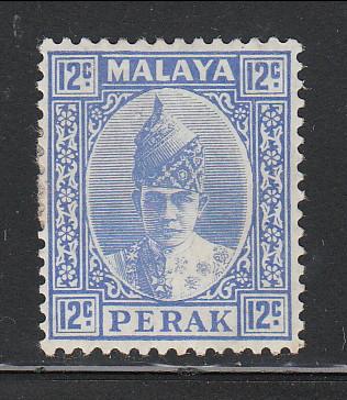 Malaya Perak 1938 Sc 91 Sultan Iskandar 12c MH