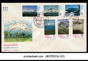 TURKEY - 1982 ANATOLIAN MOUNTAIN - 6V - FDC