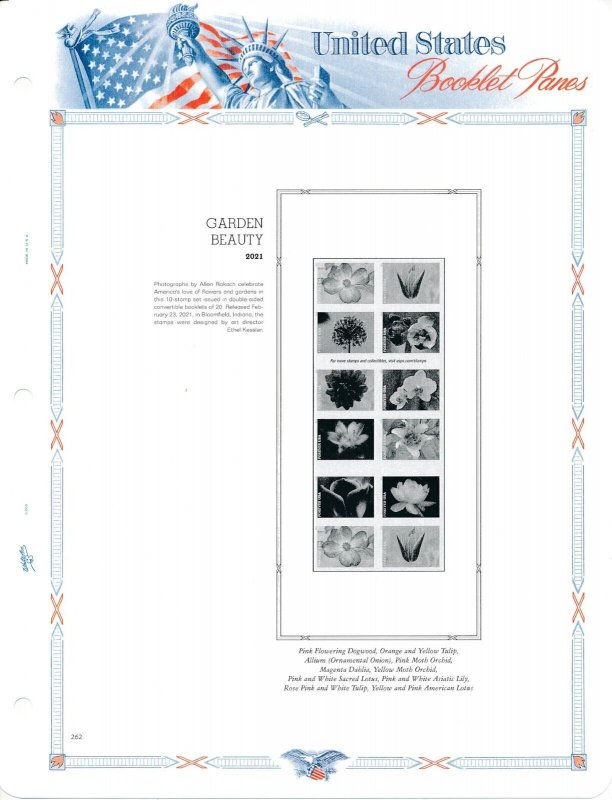 WHITE ACE 2021 US Booklet Panes Stamp Album Supplement BP-42