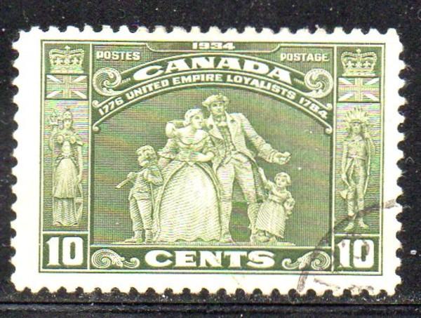 Canada Sc 209 1934 10c United Empire Loyalists stamp used