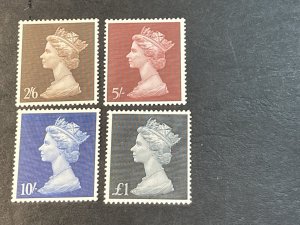 GREAT BRITAIN # MH18-MH21--MINT/NEVER HINGED---PART SET---1967-69