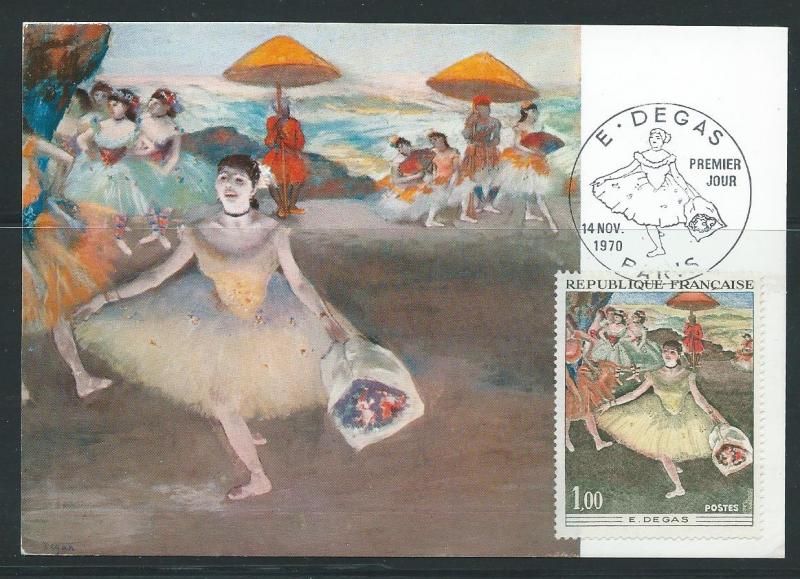 France 1276 1970 Degas Painting Maxi-card FD